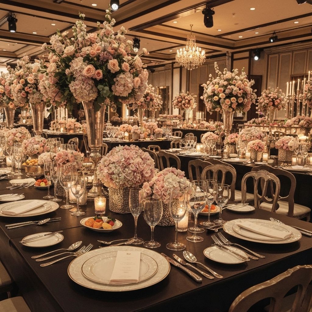 Decoração e catering de luxo